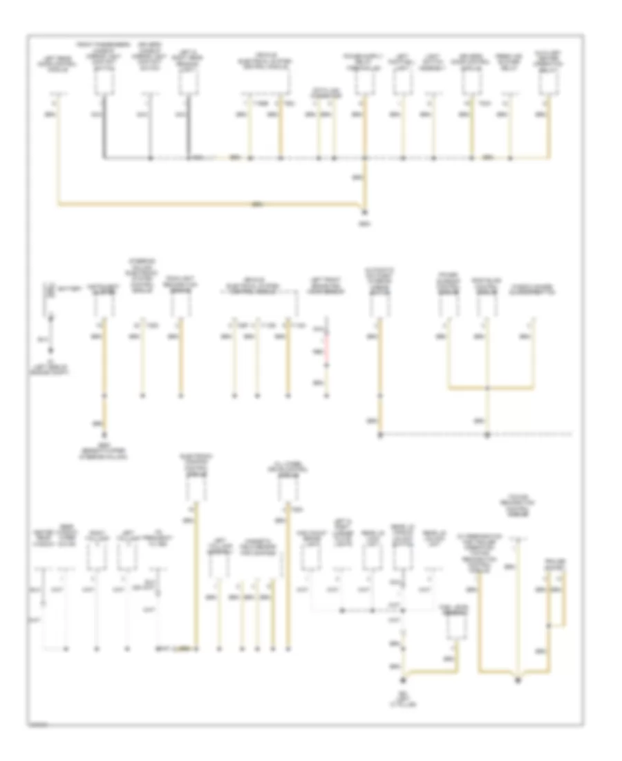 Ground Distribution Wiring Diagram 1 of 4 for Volkswagen Tiguan SEL 4Motion 2009