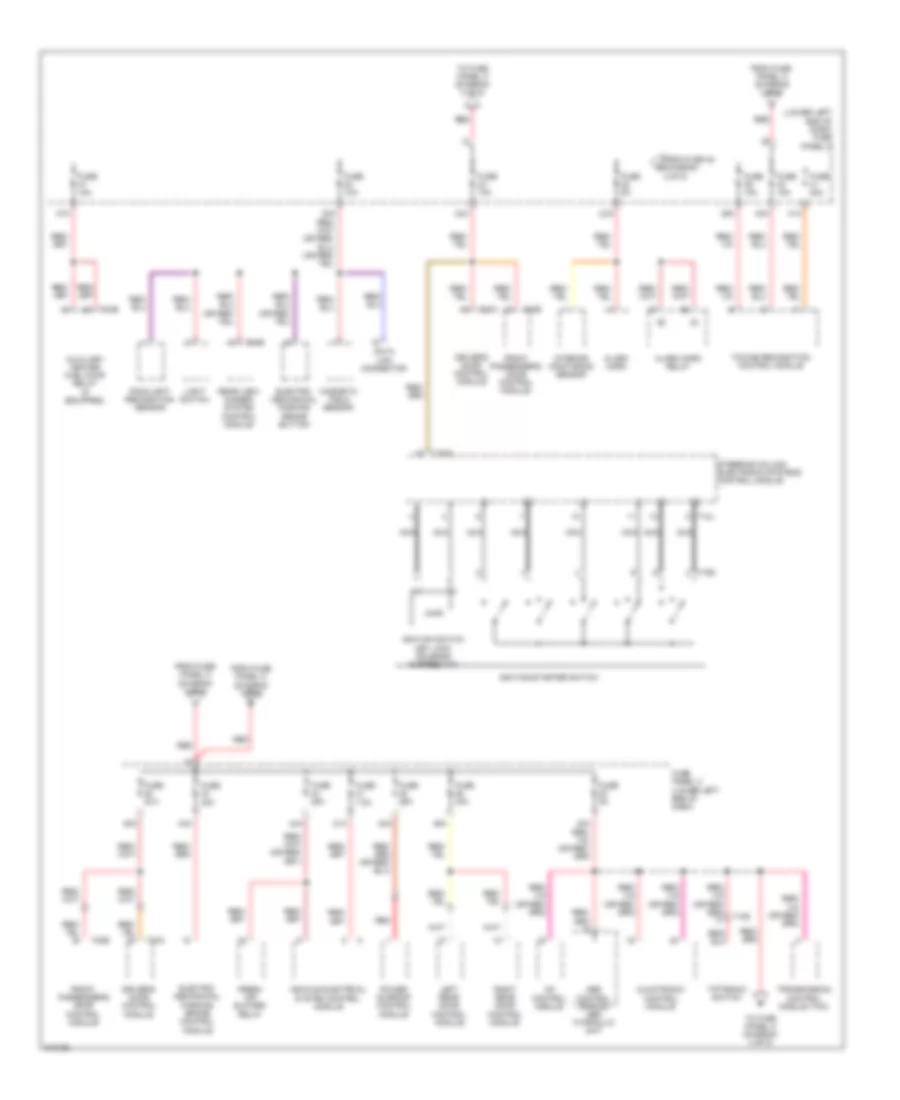Power Distribution Wiring Diagram (3 of 5) for Volkswagen Tiguan SEL 4Motion 2009
