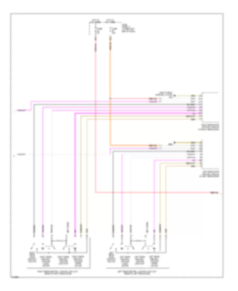 Power Door Locks Wiring Diagram, Early Production (2 of 3) for Volkswagen Tiguan SEL 4Motion 2009