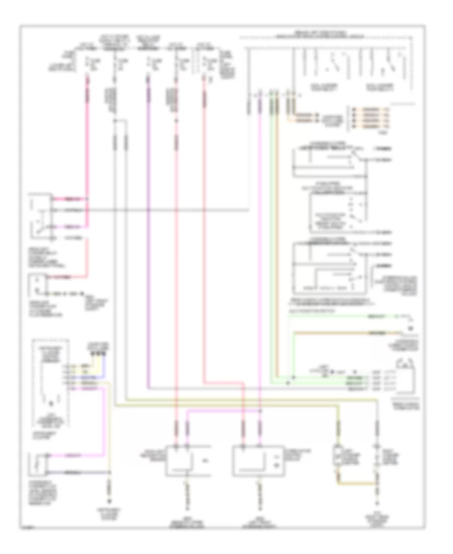 Электросхема стеклоочистителя, дворников и омывателя для Volkswagen Tiguan SEL 4Motion 2009