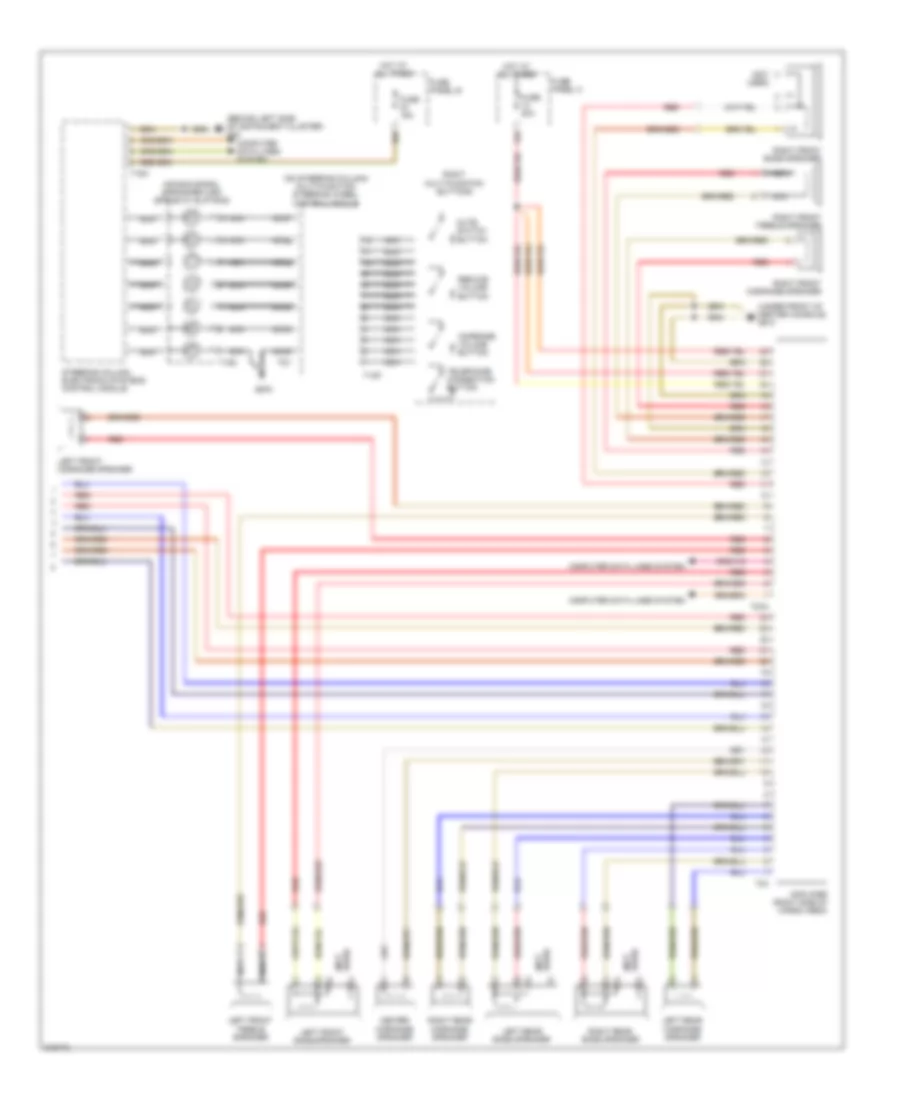 RadioNavigation Wiring Diagram, RNS with 8 Channel (2 of 2) for Volkswagen Touareg 2009