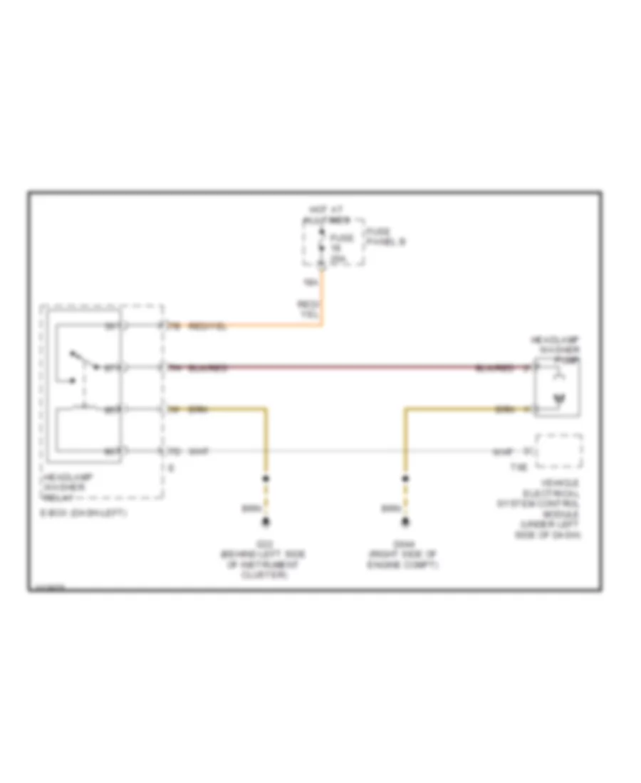 схема шайбы фары для Volkswagen Touareg 2009