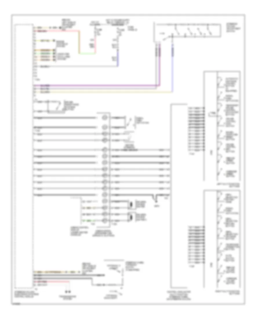 Steering Column Electronic Systems Control Module Wiring Diagram 1 of 2 for Volkswagen Touareg 2009