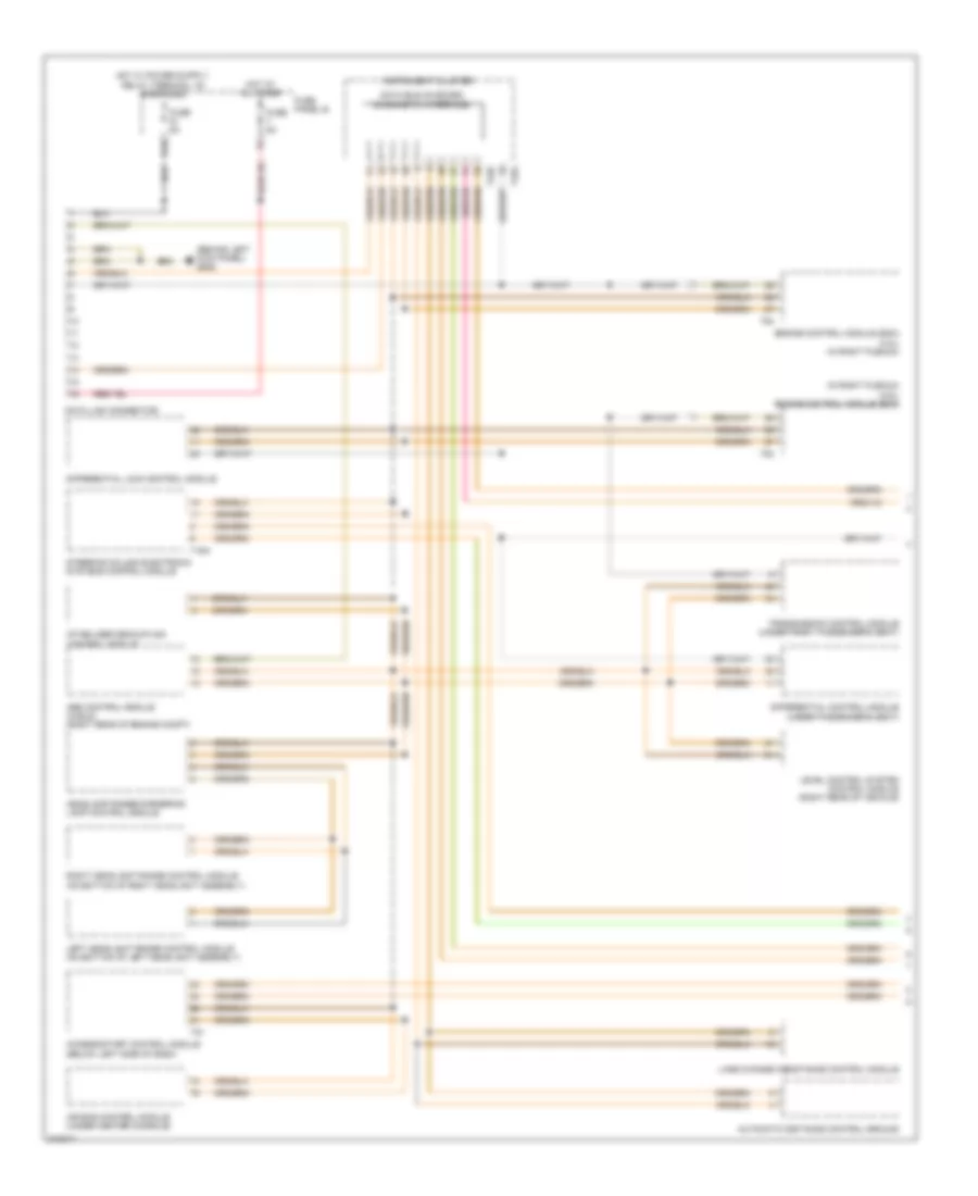 Computer Data Lines Wiring Diagram 1 of 2 for Volkswagen Touareg 2009