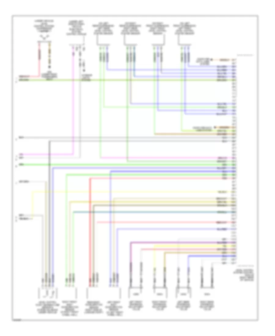 Electronic Suspension Wiring Diagram 2 of 2 for Volkswagen Touareg 2009