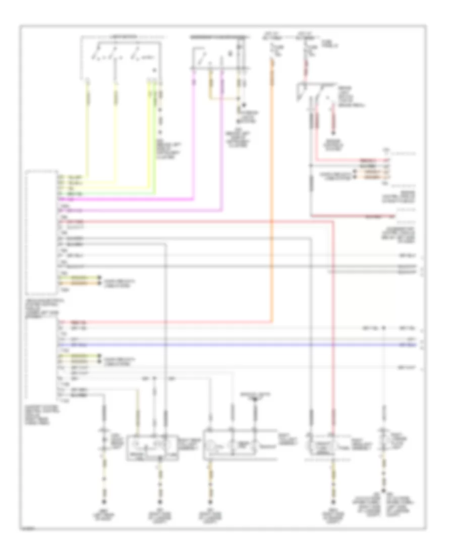 Exterior Lamps Wiring Diagram (1 of 2) for Volkswagen Touareg 2009