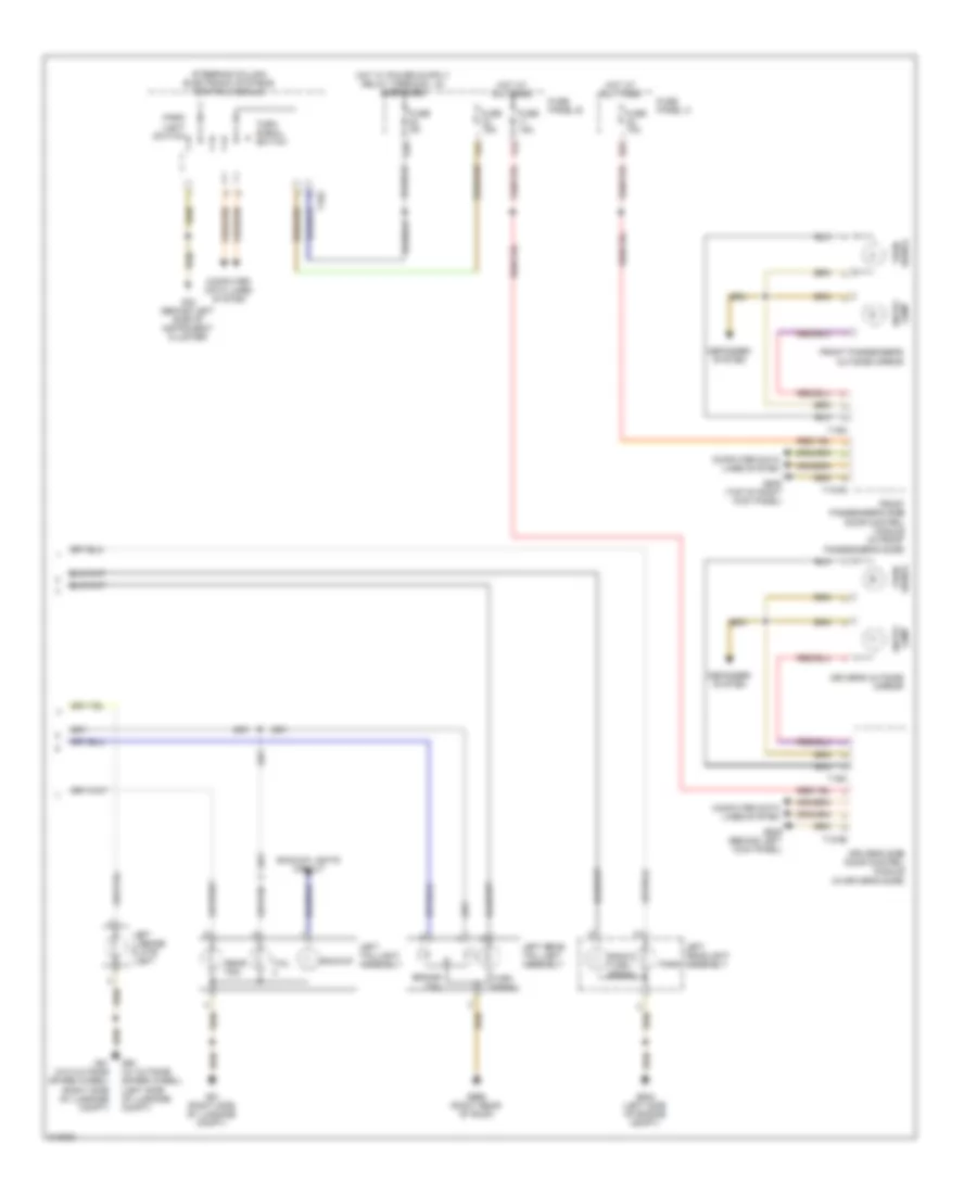 Exterior Lamps Wiring Diagram (2 of 2) for Volkswagen Touareg 2009