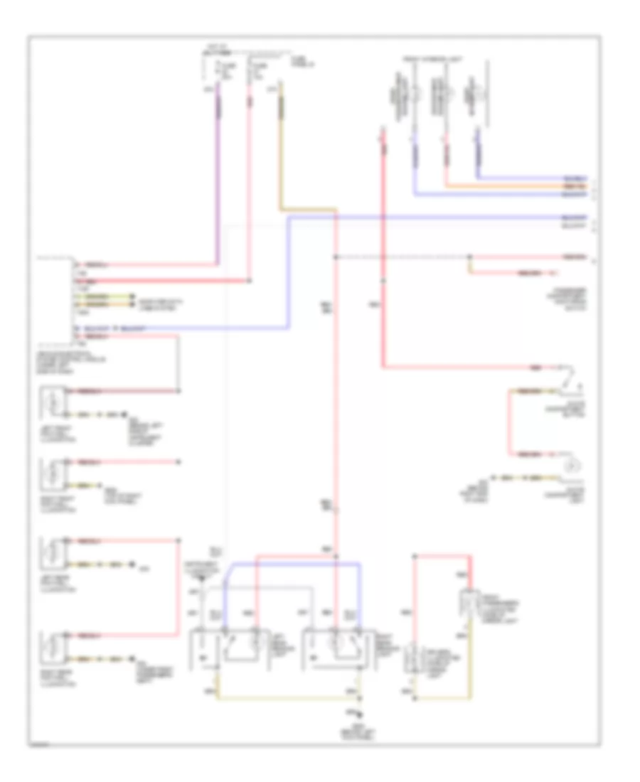 Courtesy Lamps Wiring Diagram 1 of 2 for Volkswagen Touareg 2009