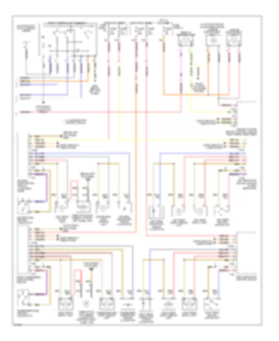 Courtesy Lamps Wiring Diagram 2 of 2 for Volkswagen Touareg 2009