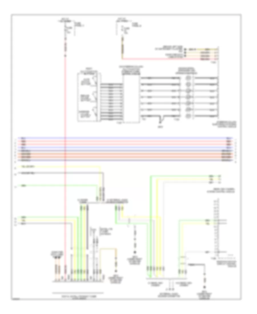 Navigation Wiring Diagram, RNS2 with 10-Channel (2 of 4) for Volkswagen Touareg 2009