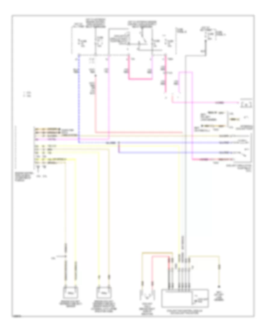 Cooling Fan Wiring Diagram Early Production for Volkswagen CC Luxury 2010