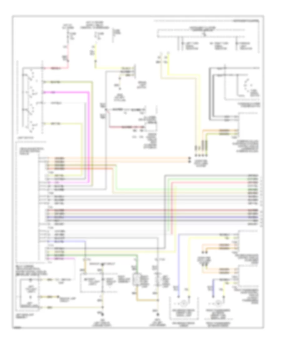Exterior Lamps Wiring Diagram, Early Production (1 of 2) for Volkswagen CC Luxury 2010