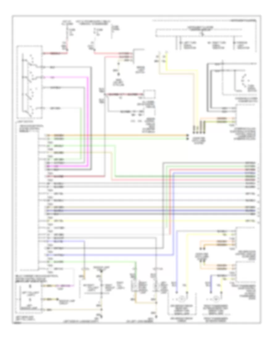 Exterior Lamps Wiring Diagram, Late Production (1 of 2) for Volkswagen CC Luxury 2010