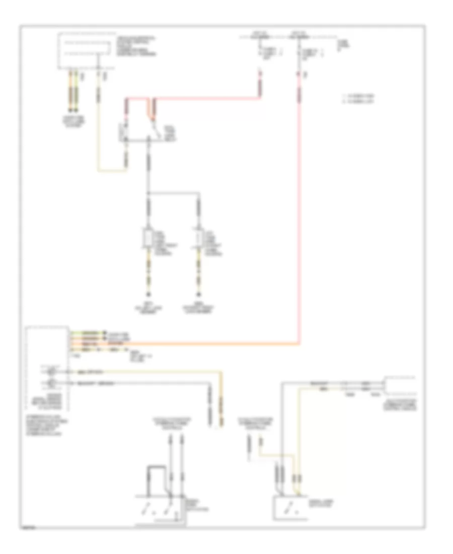 Horn Wiring Diagram Late Production for Volkswagen CC Luxury 2010