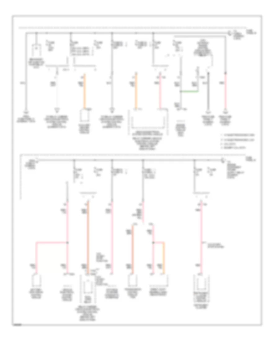 Power Distribution Wiring Diagram, Early Production (4 of 6) for Volkswagen CC Luxury 2010