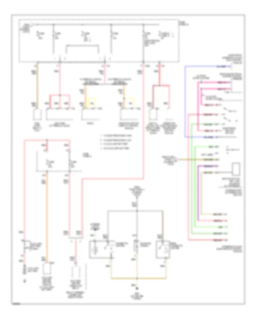 Power Distribution Wiring Diagram, Early Production (6 of 6) for Volkswagen CC Luxury 2010