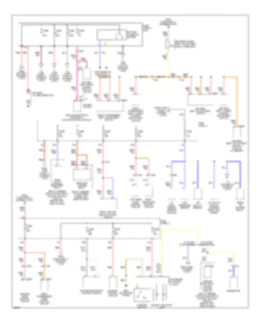 Power Distribution Wiring Diagram Late Production 2 of 6 for Volkswagen CC Luxury 2010