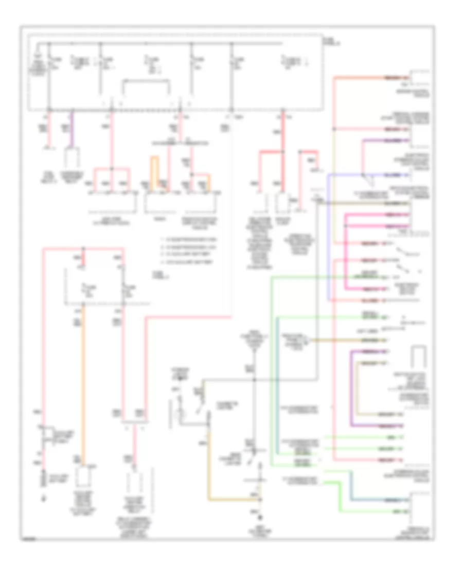 Power Distribution Wiring Diagram Late Production 6 of 6 for Volkswagen CC Luxury 2010