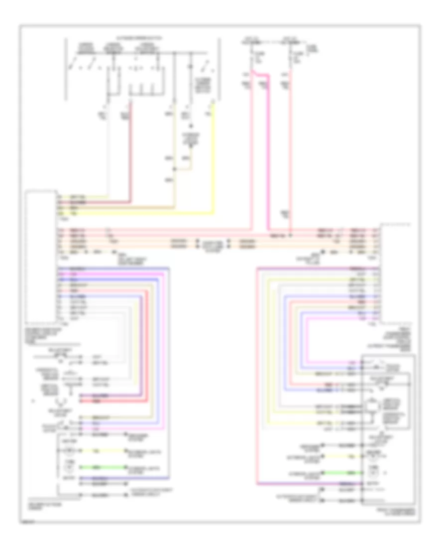 Power Mirrors Wiring Diagram, Early Production for Volkswagen CC Luxury 2010