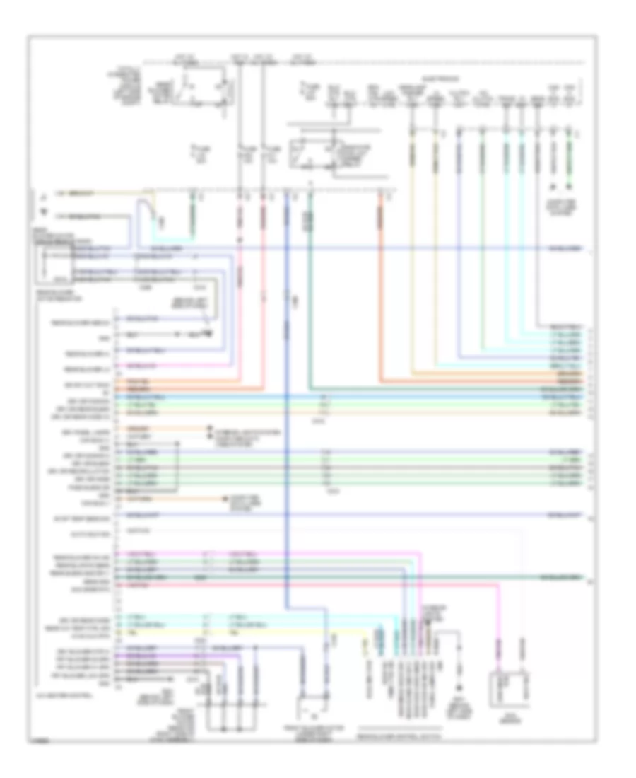 Manual AC Wiring Diagram, with 3 Zone (1 of 2) for Volkswagen Routan S 2012