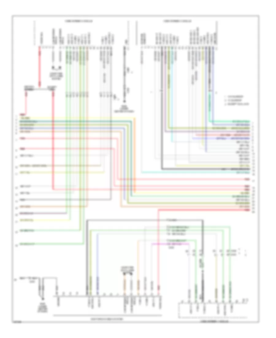 Navigation Wiring Diagram, Premium (2 of 5) for Volkswagen Routan S 2012