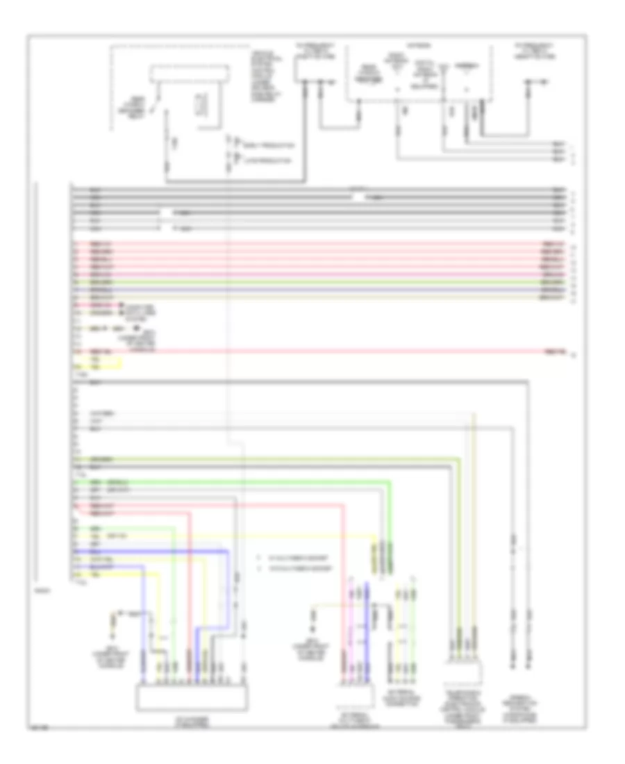 Base Radio Wiring Diagram, Late Production (1 of 2) for Volkswagen CC Sport 2010