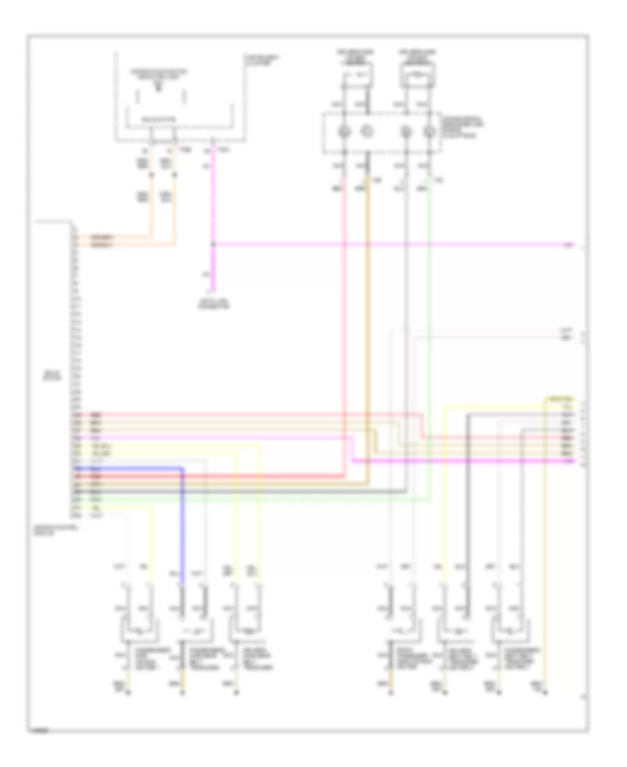 Supplemental Restraints Wiring Diagram 1 of 3 for Volkswagen Phaeton 2005