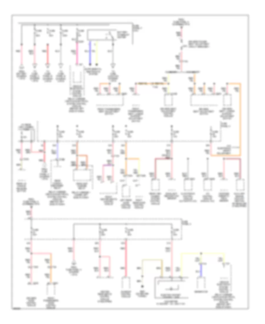 Power Distribution Wiring Diagram, Early Production (2 of 6) for Volkswagen CC VR6 4Motion 2010