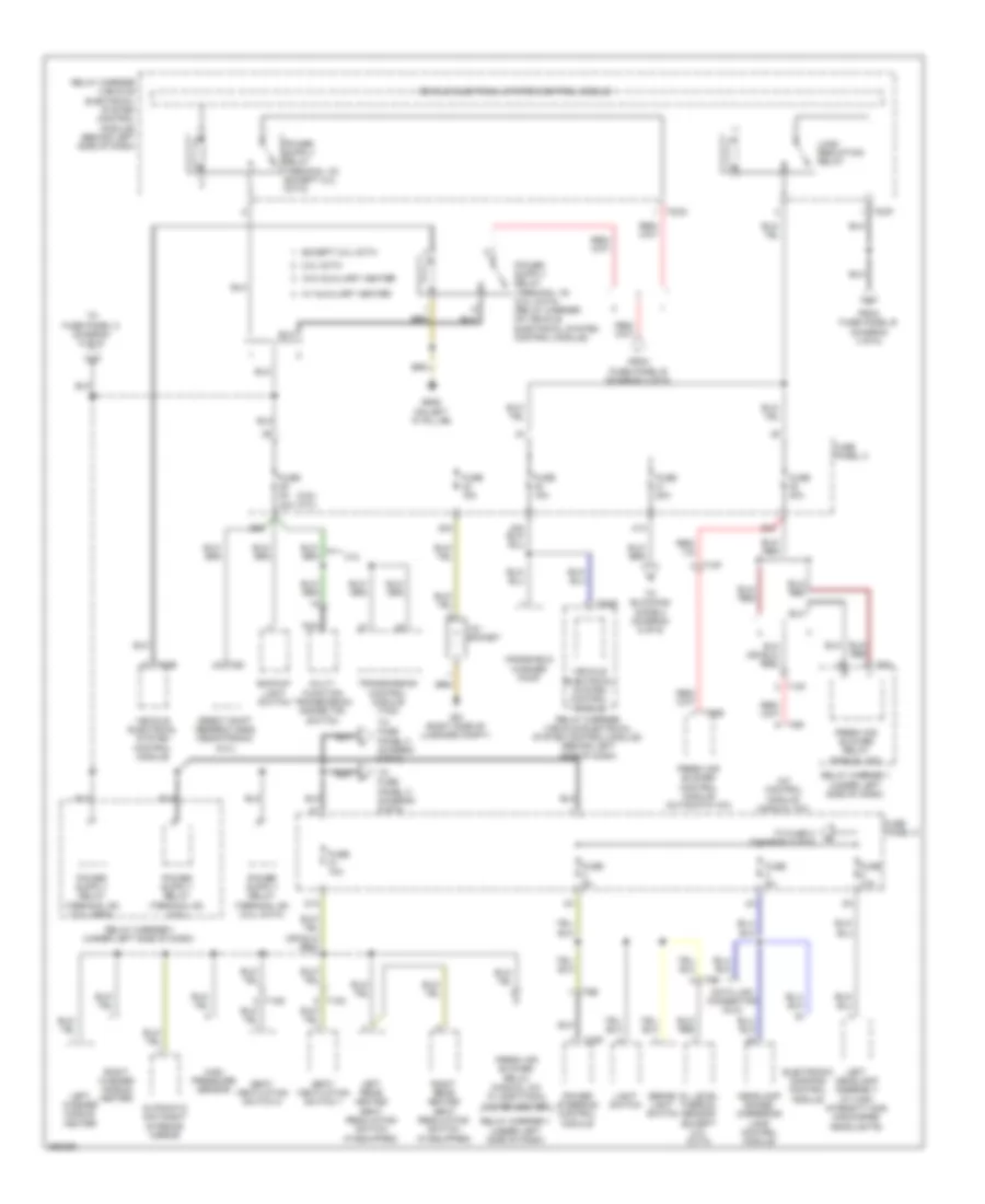 Power Distribution Wiring Diagram Early Production 3 of 6 for Volkswagen CC VR6 4Motion 2010