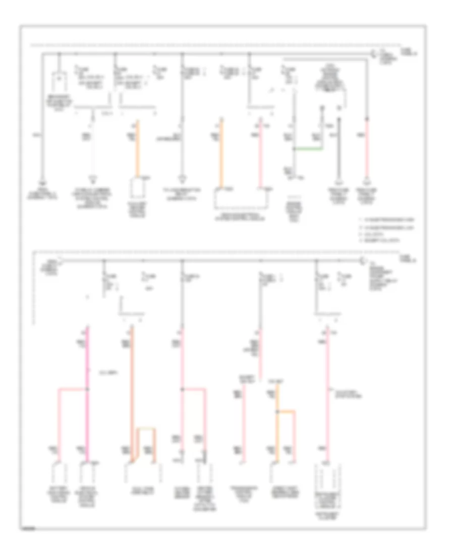 Power Distribution Wiring Diagram Late Production 4 of 6 for Volkswagen CC VR6 4Motion 2010