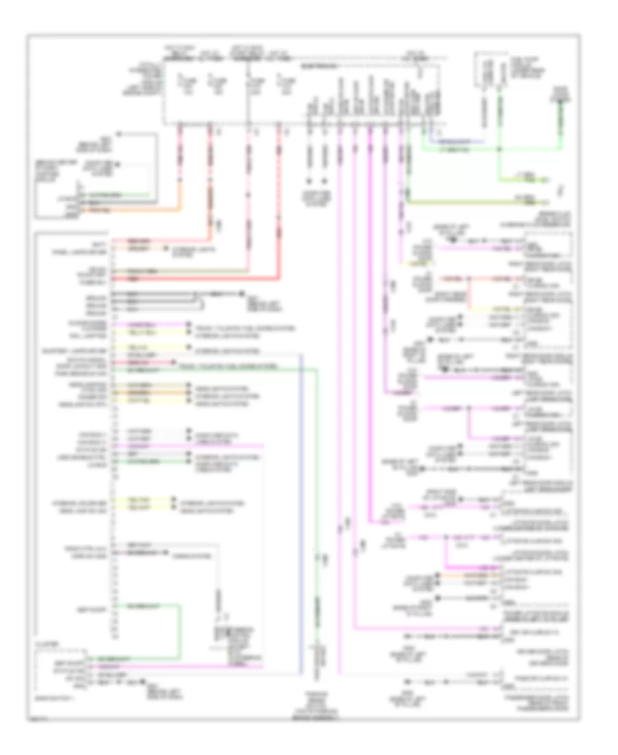 Instrument Cluster Wiring Diagram for Volkswagen Routan SEL 2012