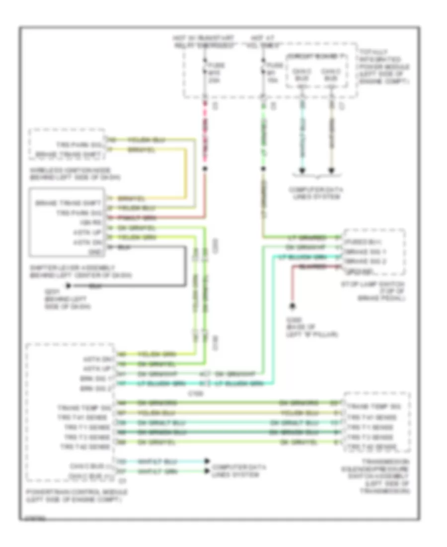 Shift Interlock Wiring Diagram for Volkswagen Routan SEL 2012