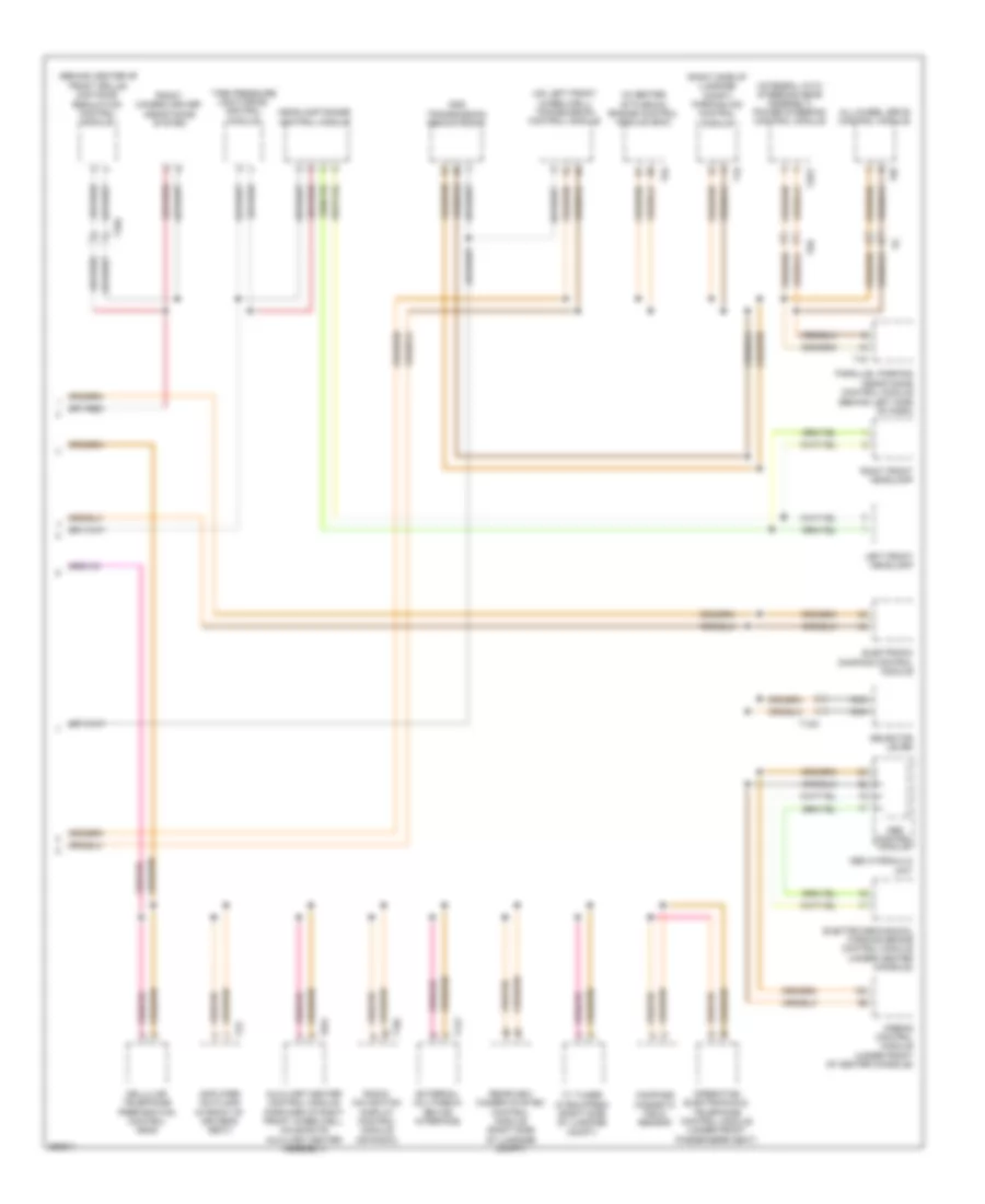 Computer Data Lines Wiring Diagram Late Production 2 of 2 for Volkswagen CC VR6 Sport 2010