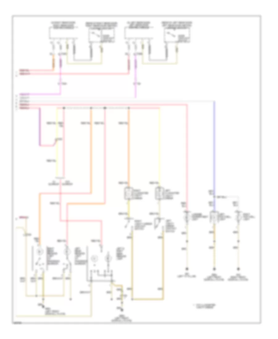 Courtesy Lamps Wiring Diagram 2 of 2 for Volkswagen Tiguan S 2012