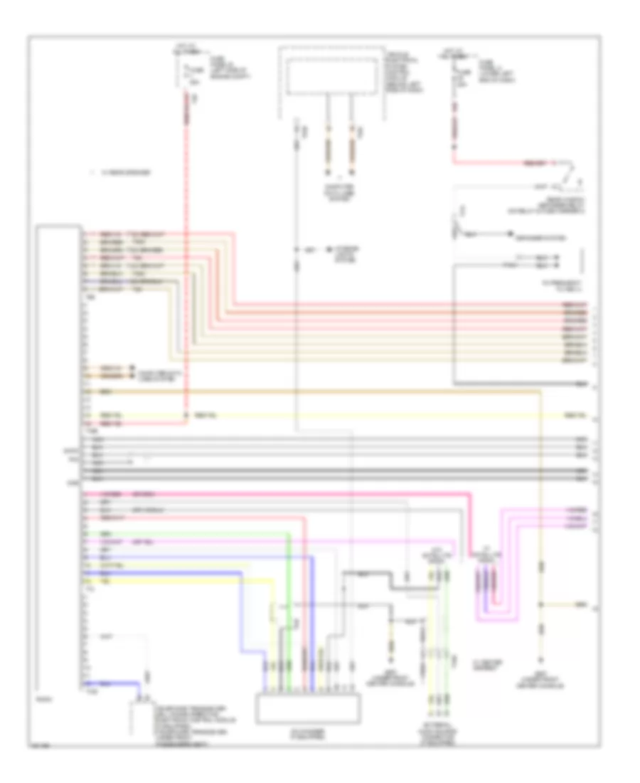 Radio Wiring Diagram, without Navigation RCD 310 (1 of 2) for Volkswagen Tiguan S 2012