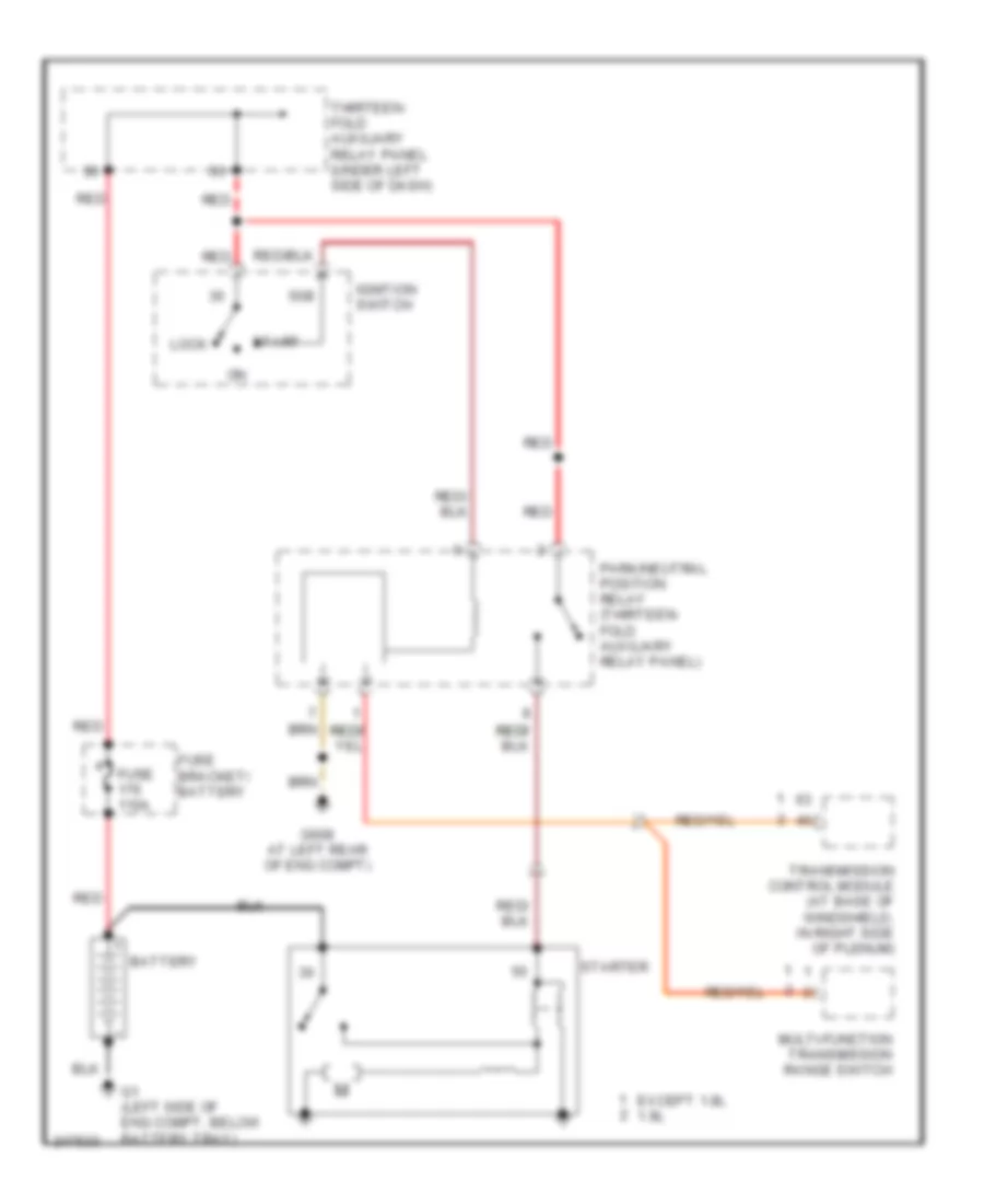 2 0L Starting Wiring Diagram A T for Volkswagen Golf GL 2006