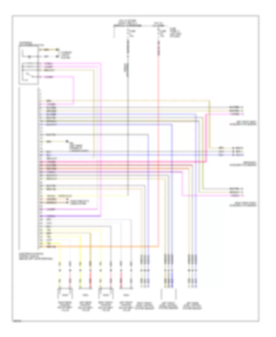 Electronic Suspension Wiring Diagram Early Production for Volkswagen Eos Komfort 2010