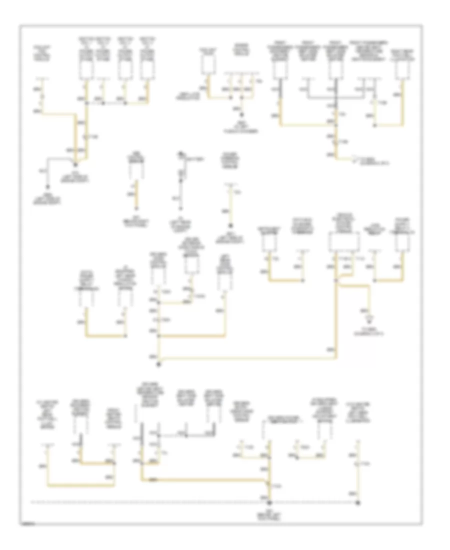 Ground Distribution Wiring Diagram 1 of 3 for Volkswagen Eos Komfort 2010