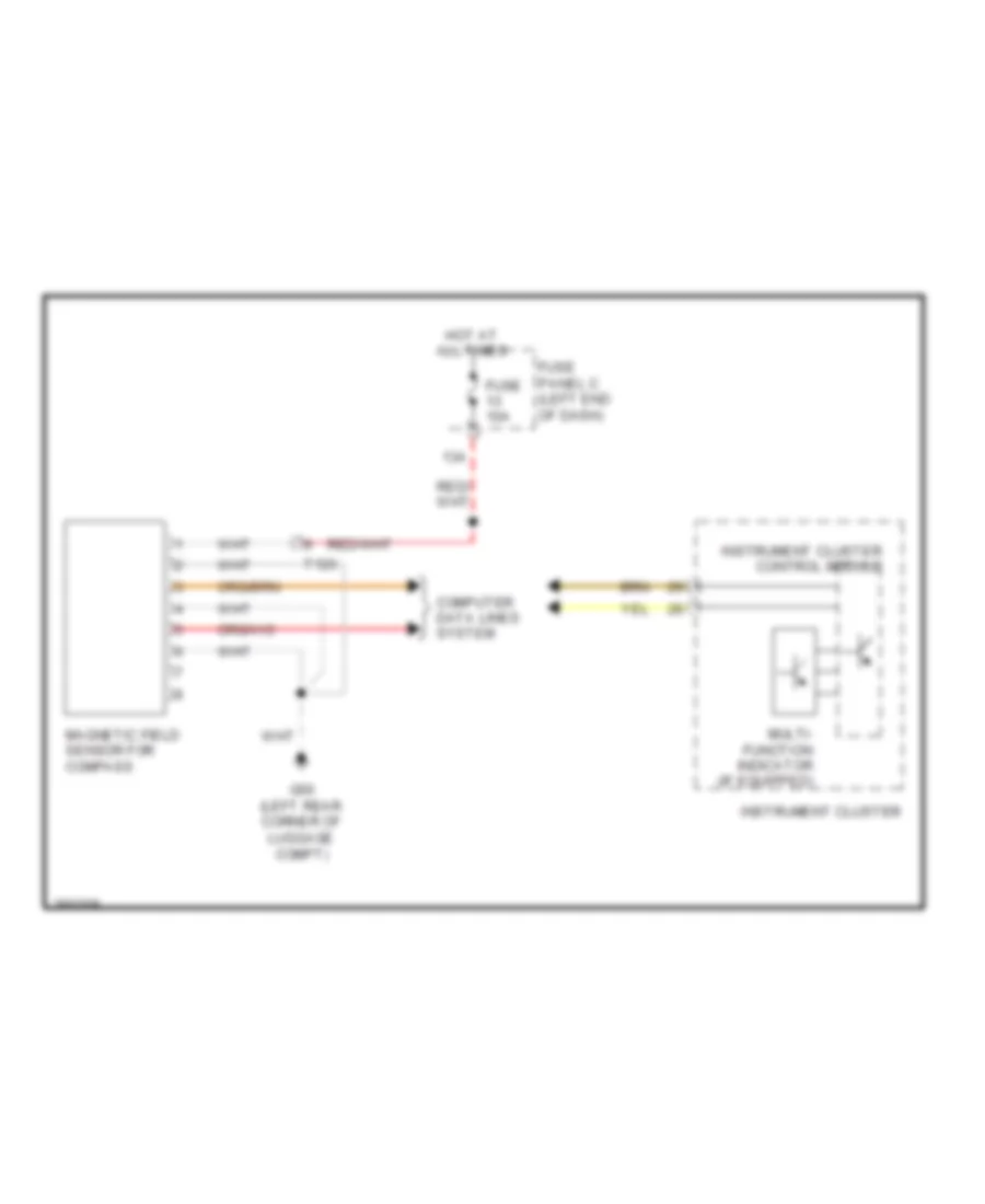 Electronic Compass Wiring Diagram for Volkswagen Eos Komfort 2010