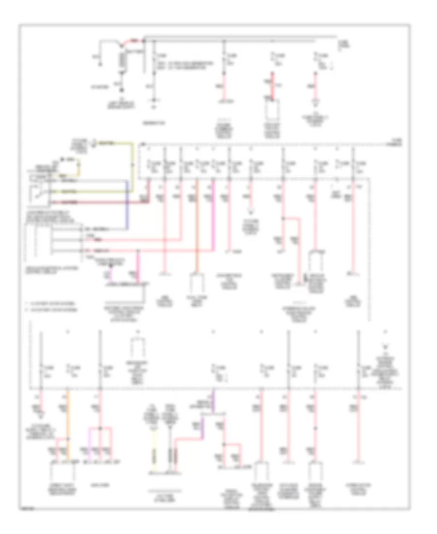 Power Distribution Wiring Diagram 1 of 5 for Volkswagen Eos Komfort 2010