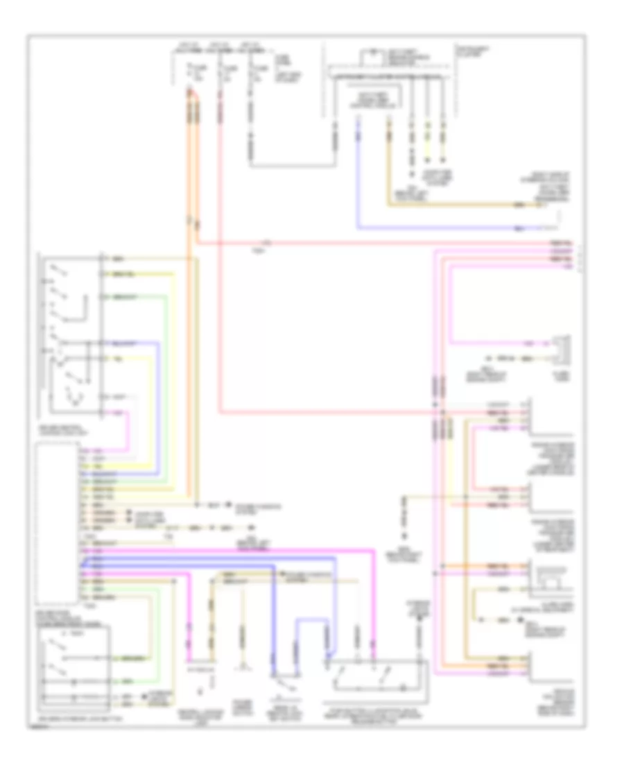 Power Door Locks Wiring Diagram 1 of 2 for Volkswagen Eos Komfort 2010