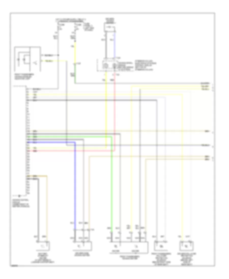 Supplemental Restraints Wiring Diagram 1 of 3 for Volkswagen Eos Komfort 2010