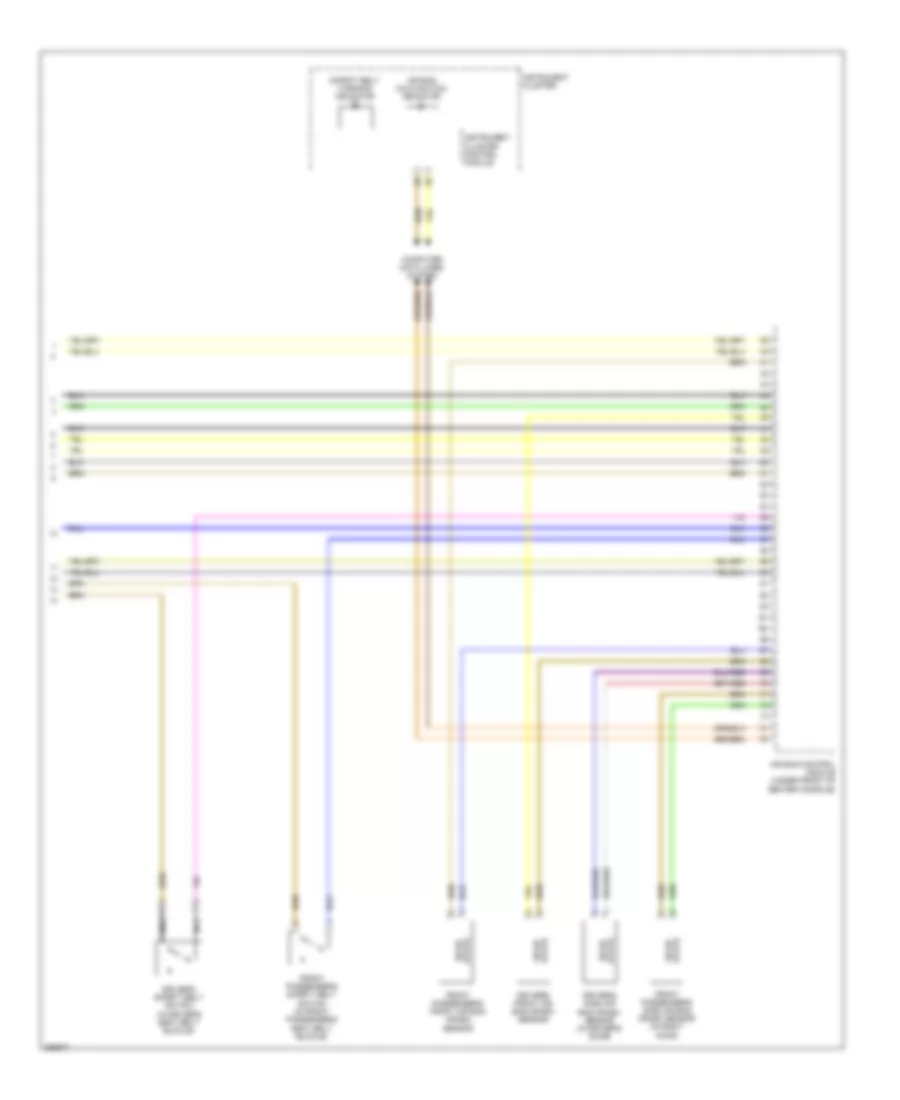 Supplemental Restraints Wiring Diagram (3 of 3) for Volkswagen Eos Komfort 2010