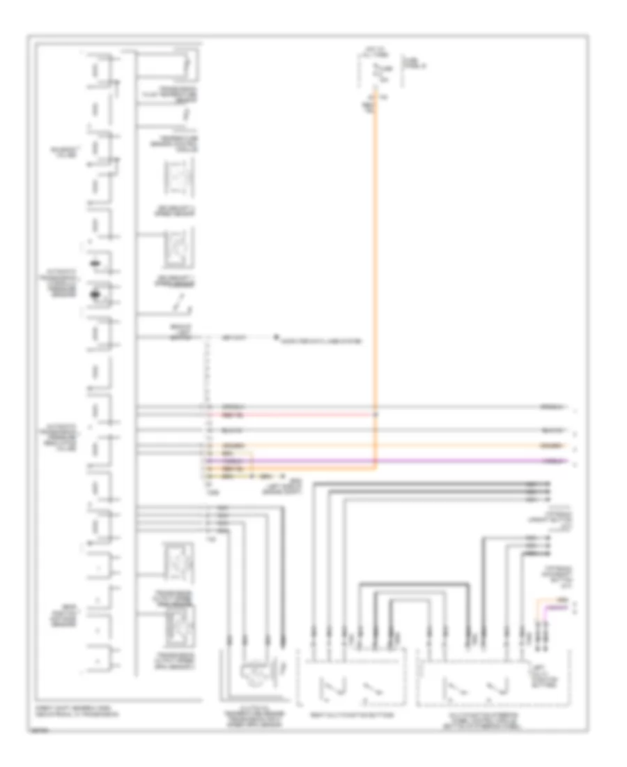 Transmission Wiring Diagram 1 of 2 for Volkswagen Eos Komfort 2010