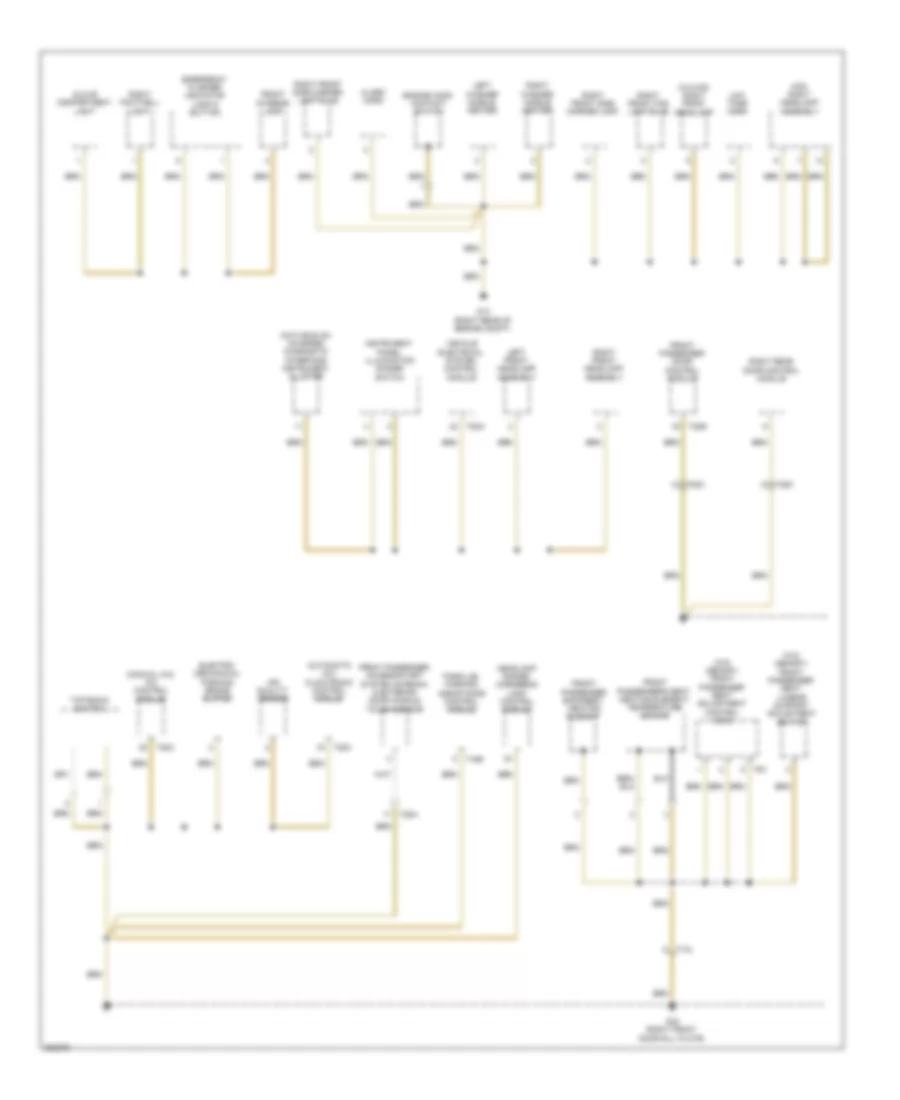 Ground Distribution Wiring Diagram (4 of 5) for Volkswagen Tiguan S 4Motion 2012