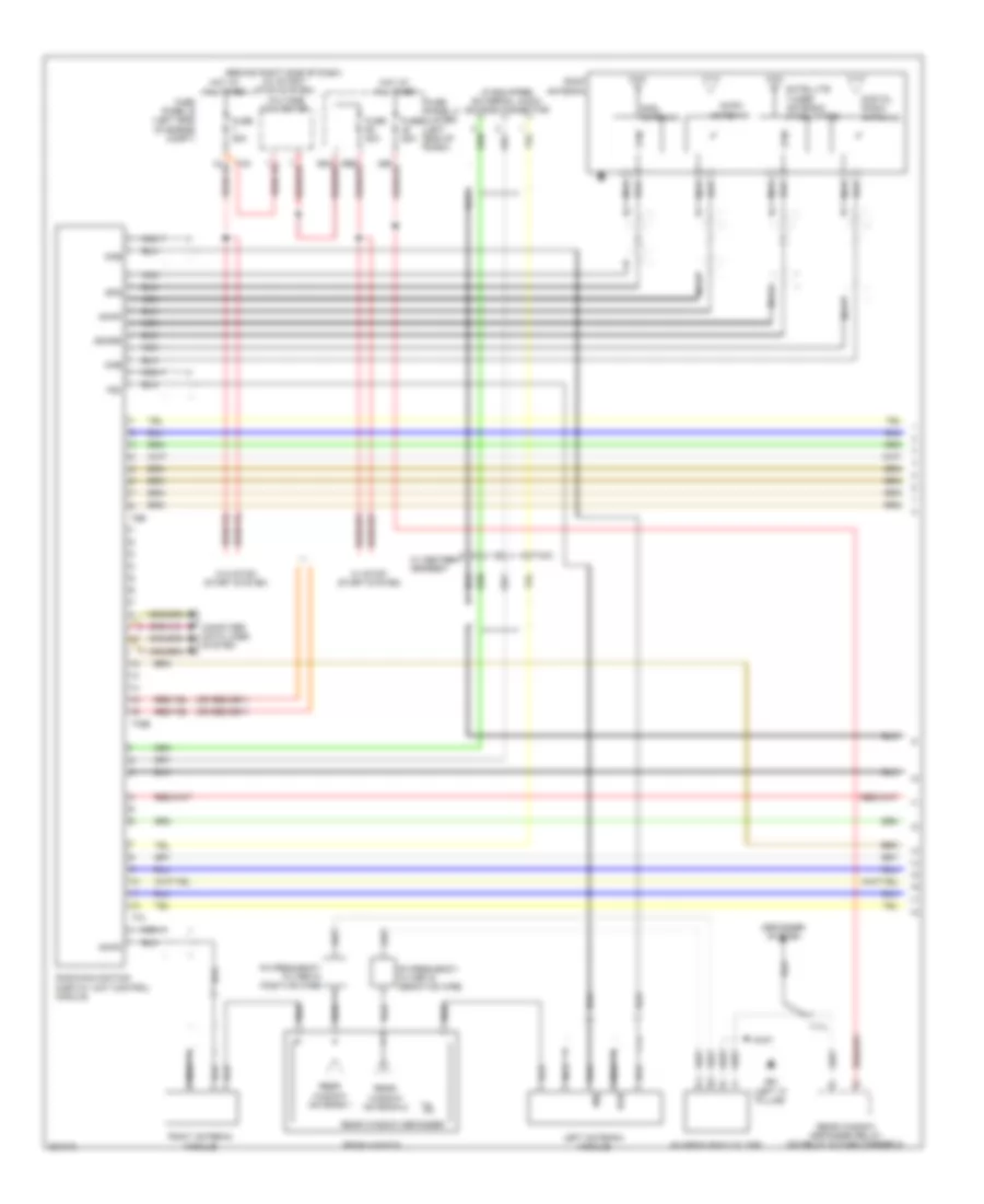 Navigation Wiring Diagram with Amplifier 1 of 2 for Volkswagen Tiguan S 4Motion 2012