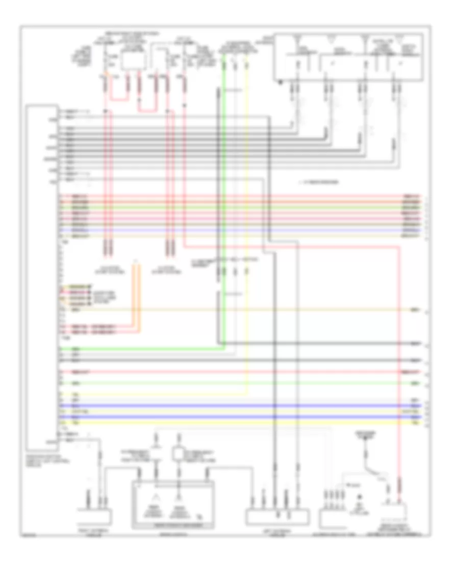 Navigation Wiring Diagram, without Amplifier (1 of 2) for Volkswagen Tiguan S 4Motion 2012