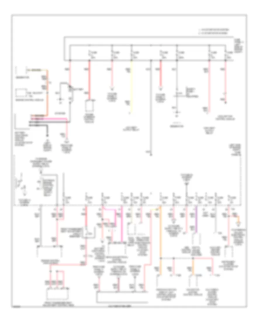 Power Distribution Wiring Diagram 1 of 6 for Volkswagen Tiguan S 4Motion 2012