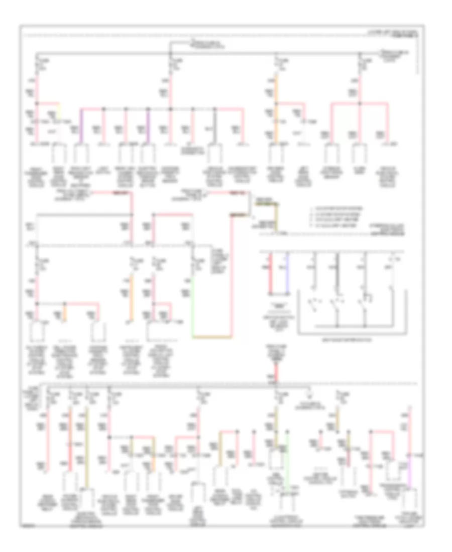 Power Distribution Wiring Diagram (3 of 6) for Volkswagen Tiguan S 4Motion 2012