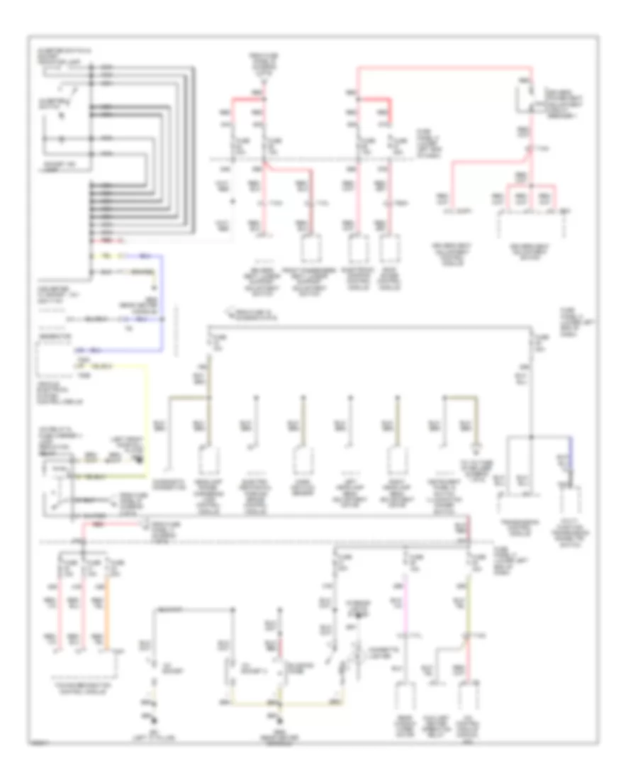 Power Distribution Wiring Diagram 4 of 6 for Volkswagen Tiguan S 4Motion 2012